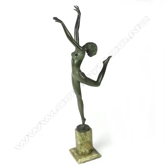 A good Art Deco Josef Lorenzl naked dancing woman