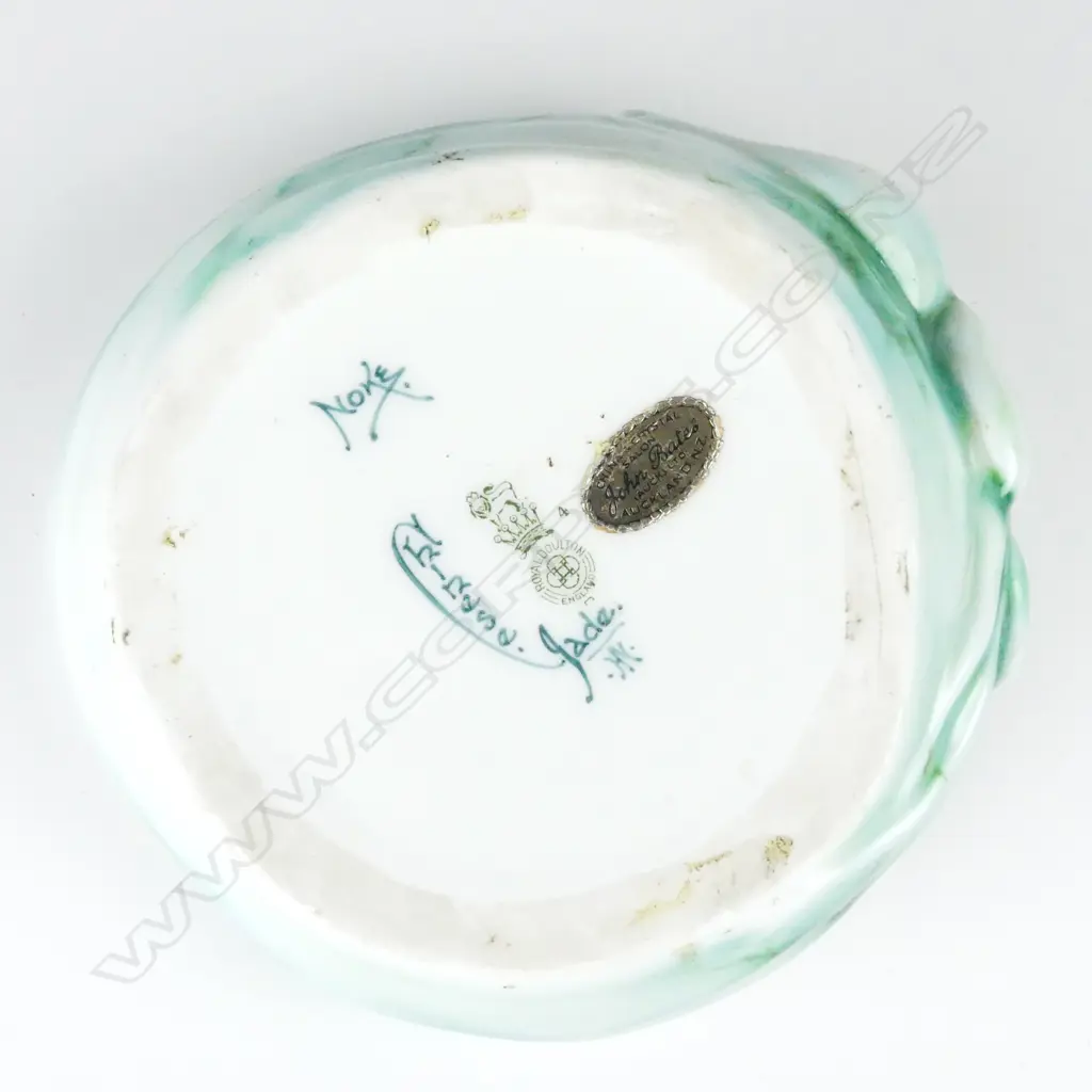 A rare Royal Doulton Charles Noke and Harry Nixon 'Chinese Jade' bowl Image 1++