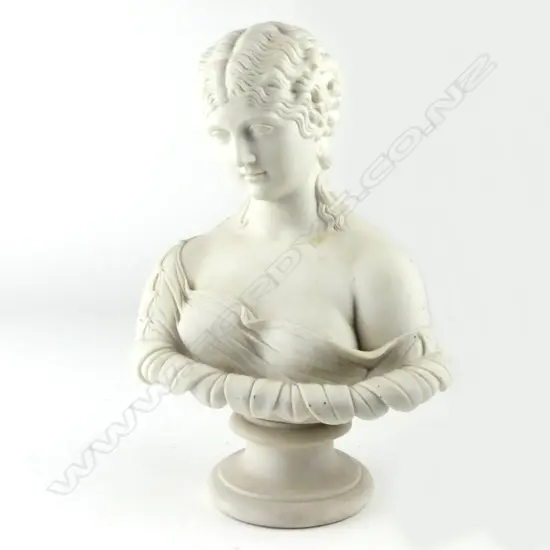 A Victorian Parian bust 'Clytie'