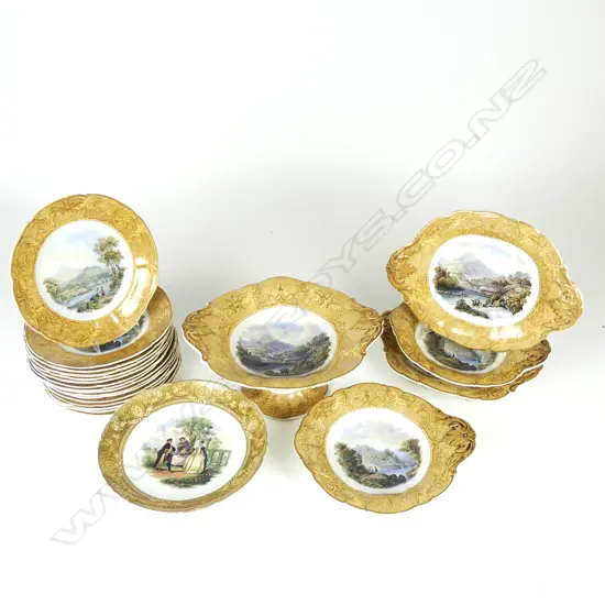 A Victorian Prattware part service