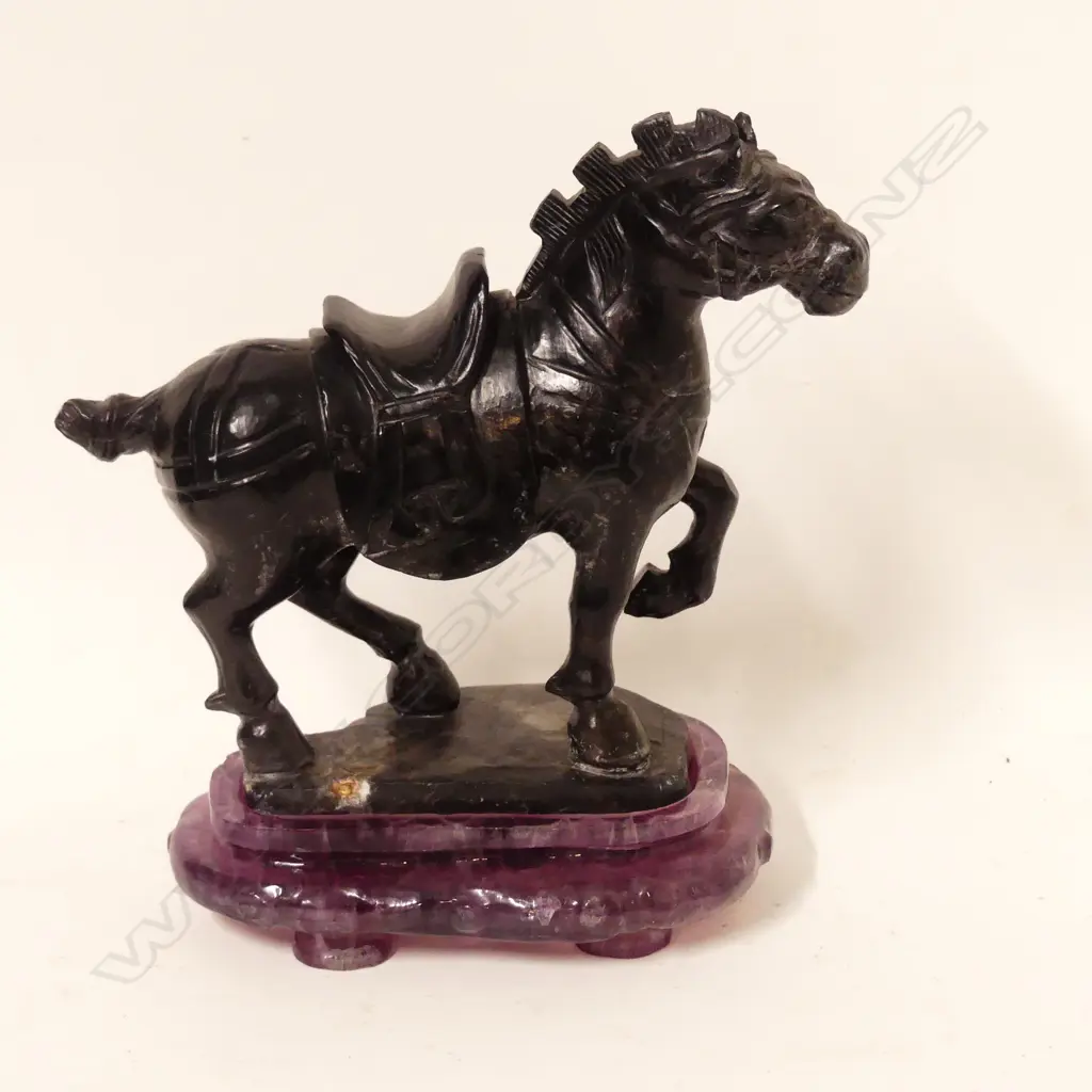 A Chinese carved hardstone horse Image 1++