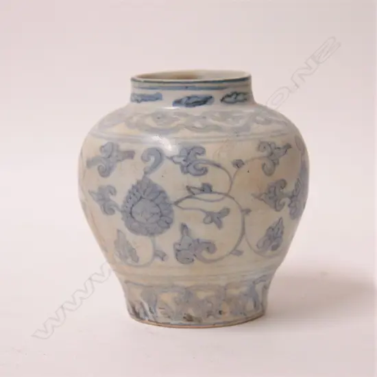 A Chinese provincial blue and white pot