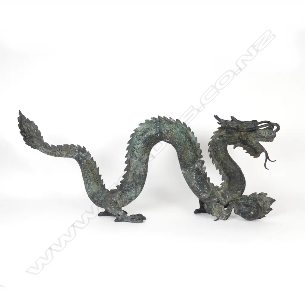 A Chinese brass dragon Image 1++