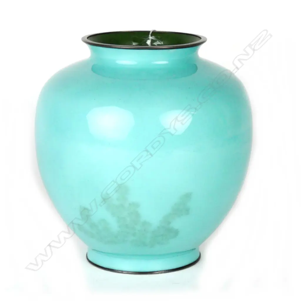 A fine Japanese cloisonné enamel vase Image 1++