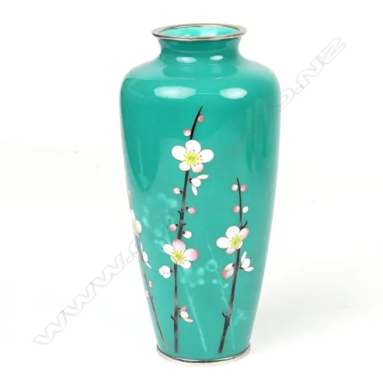 A Japanese cloisonné vase