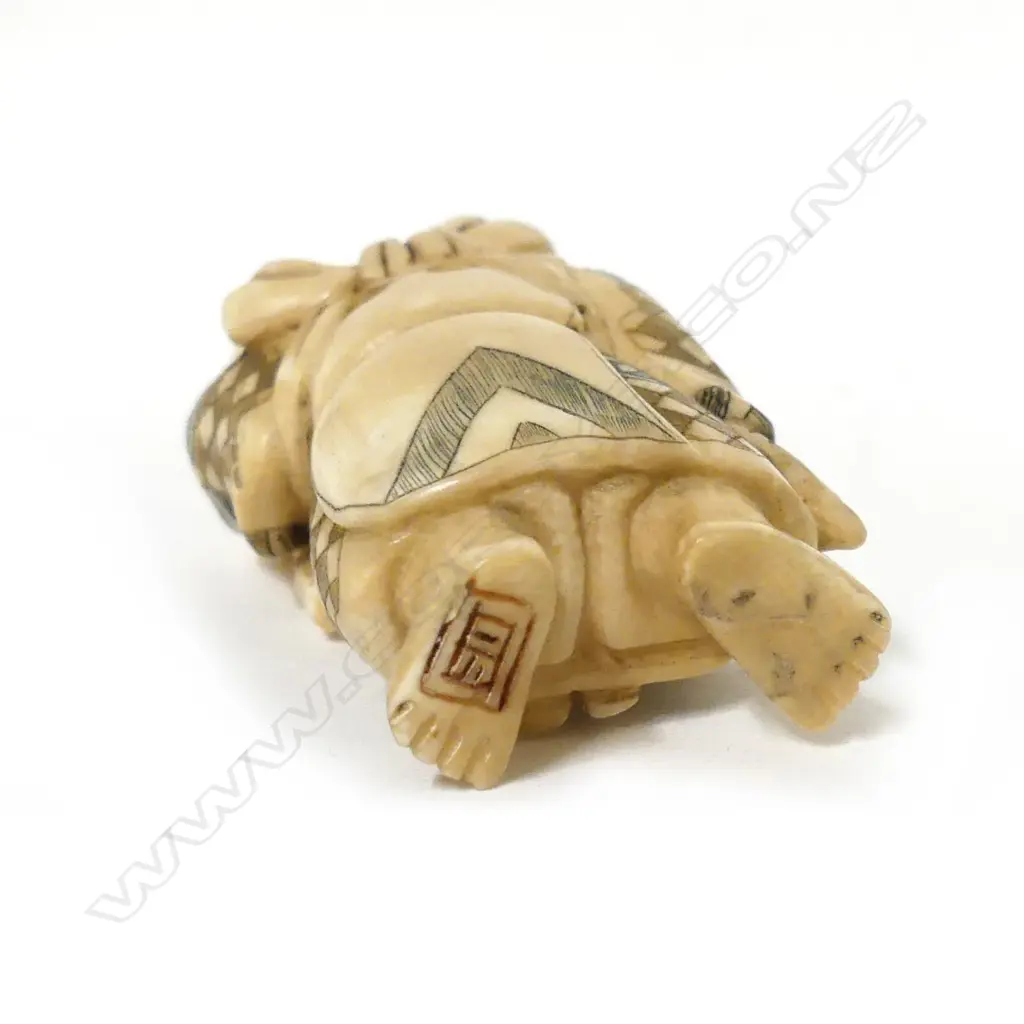 A Japanese ivory netsuke of Ebisu Image 1++