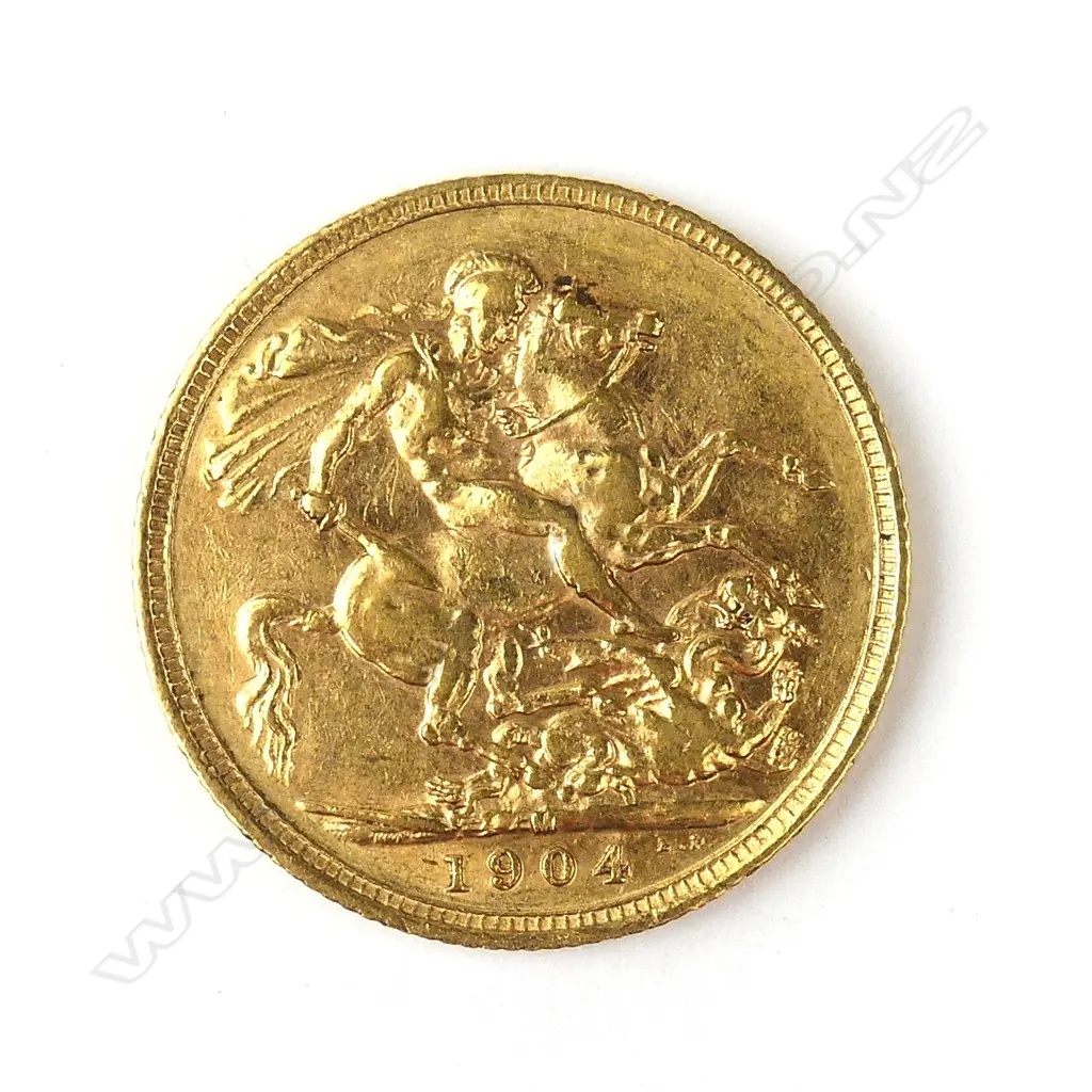A 1904 full sovereign gold coin Image 1++