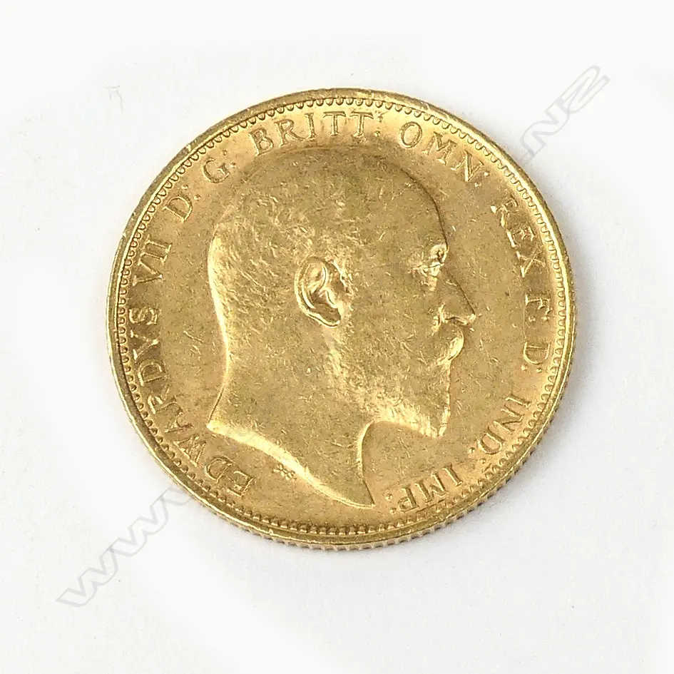 A 1910 full sovereign gold coin Image 1++