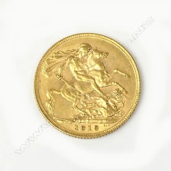 A 1913 full Sovereign gold coin