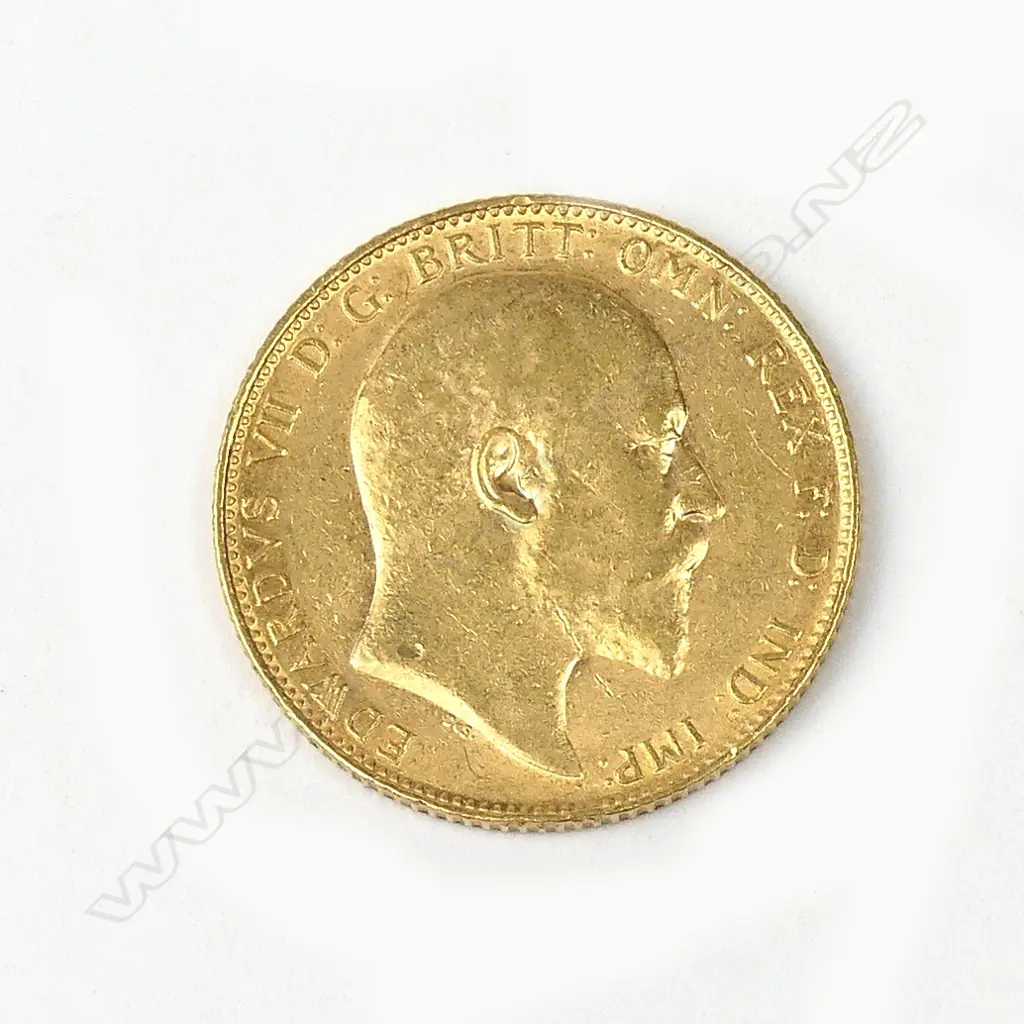 A 1909 full sovereign gold coin Image 1++