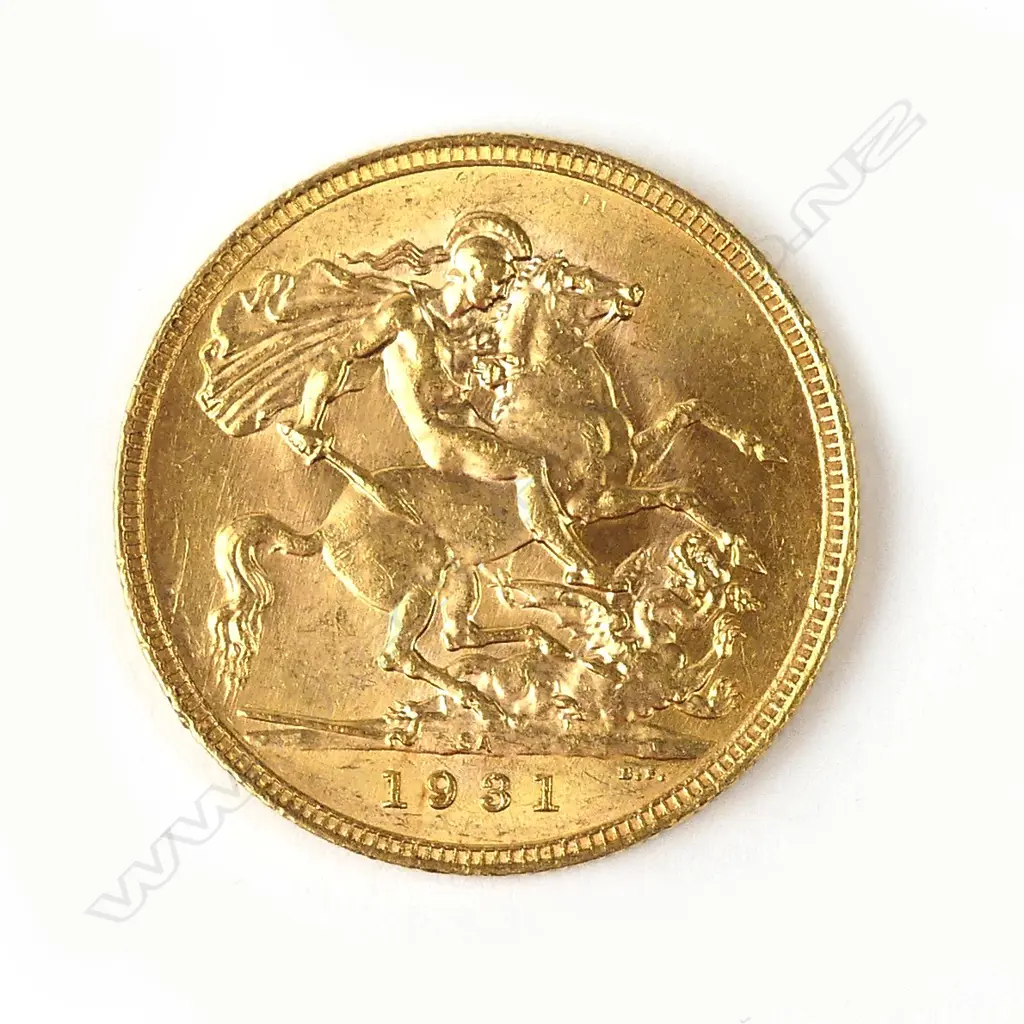 A 1931 full sovereign gold coin Image 1++