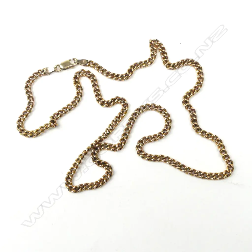 A 9ct gold fob chain Image 1++