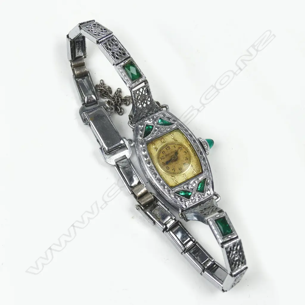 An Art Deco period Bulova 'Miss America' lady's wristwatch Image 1++