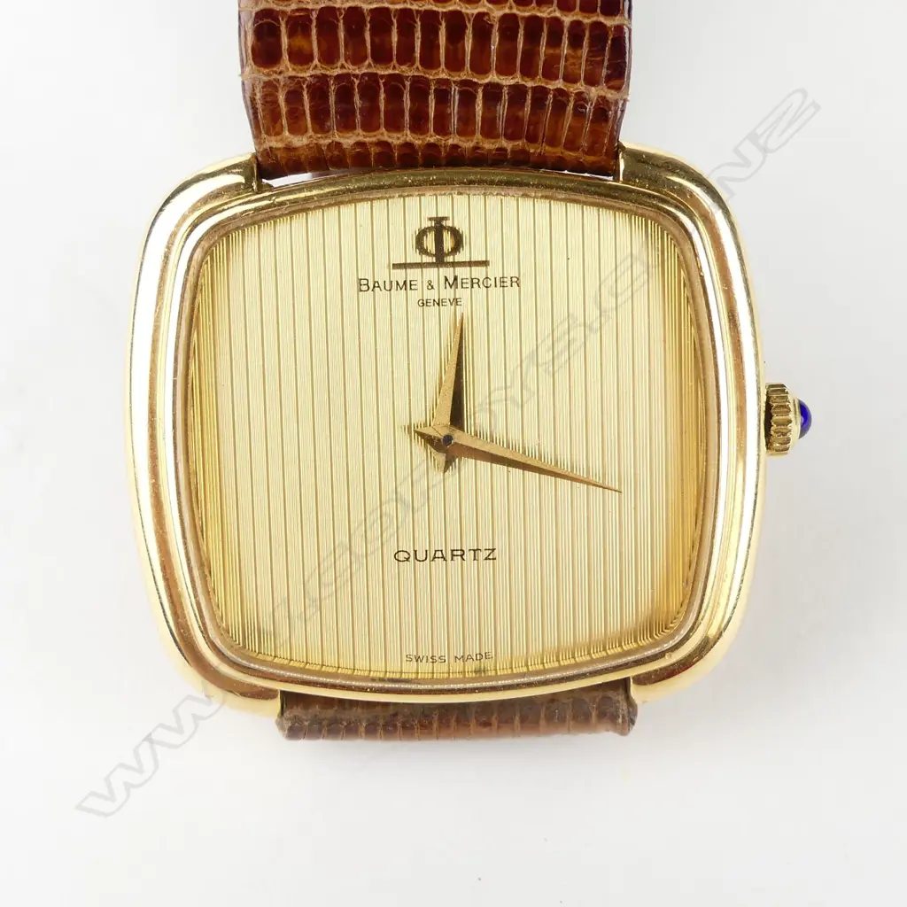 A 1980s gent's Baume & Mercier 18ct. yellow gold wristwatch Image 1++