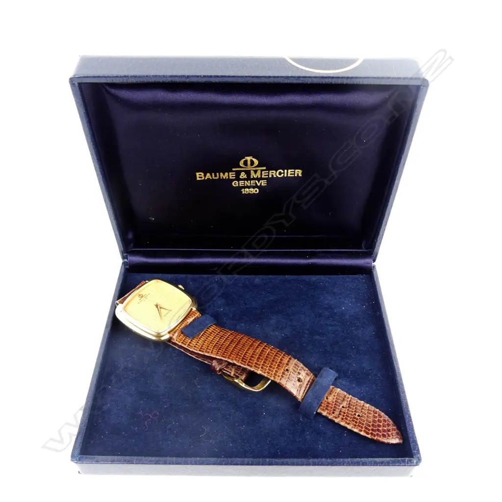 A 1980s gent's Baume & Mercier 18ct. yellow gold wristwatch Image 1++
