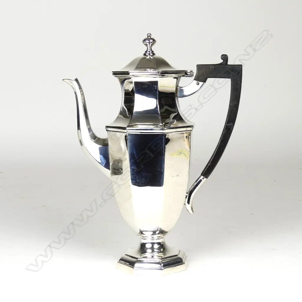 A 1920's Art Deco silver coffee pot Image 1++