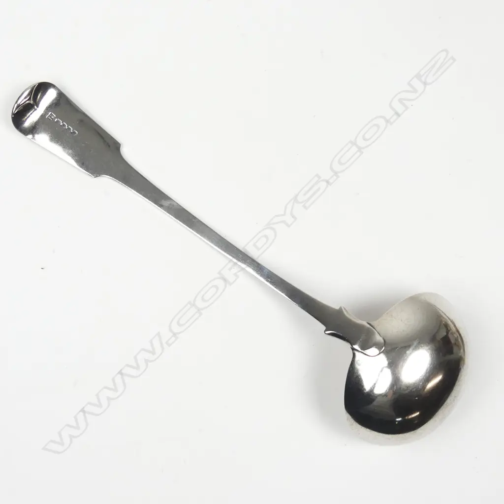 A George III silver soup ladle Image 1++