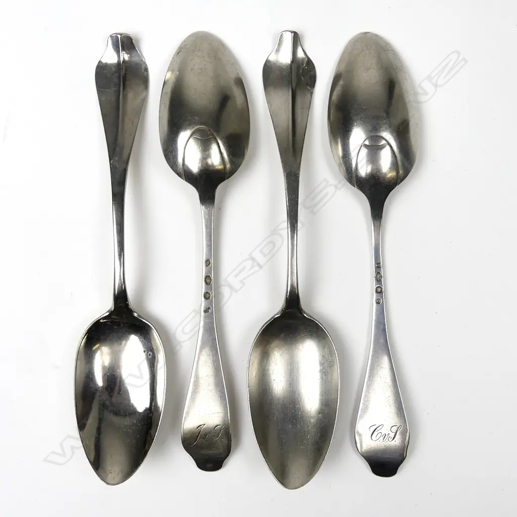 Four Dutch silver tablespoons Image 1++
