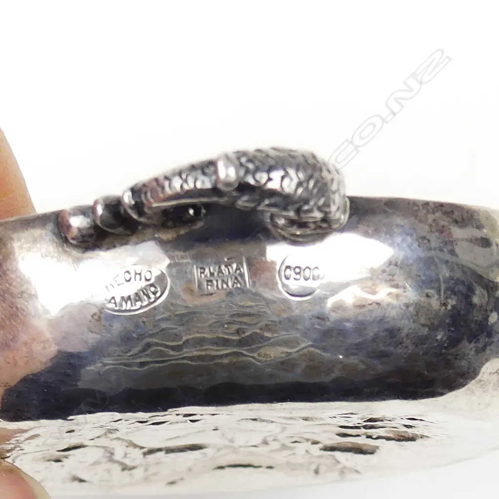 A Mexican Hecho a Mano silver wine tasting cup Image 1++