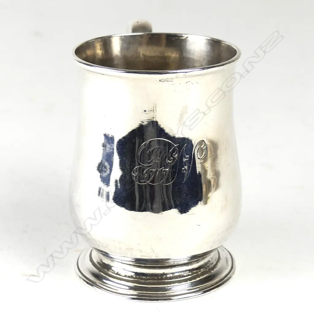 An early George III silver baluster mug Image 1++