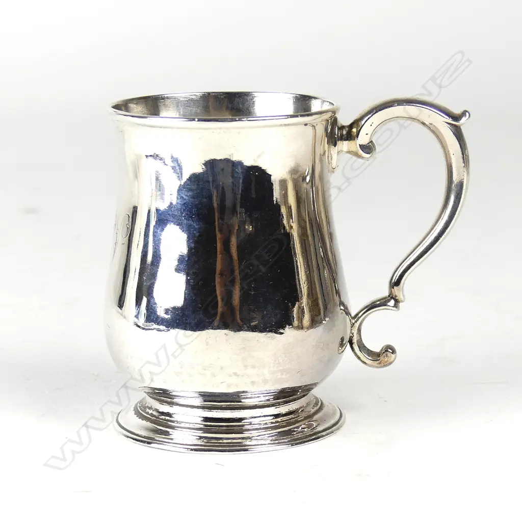 An early George III silver baluster mug Image 1++
