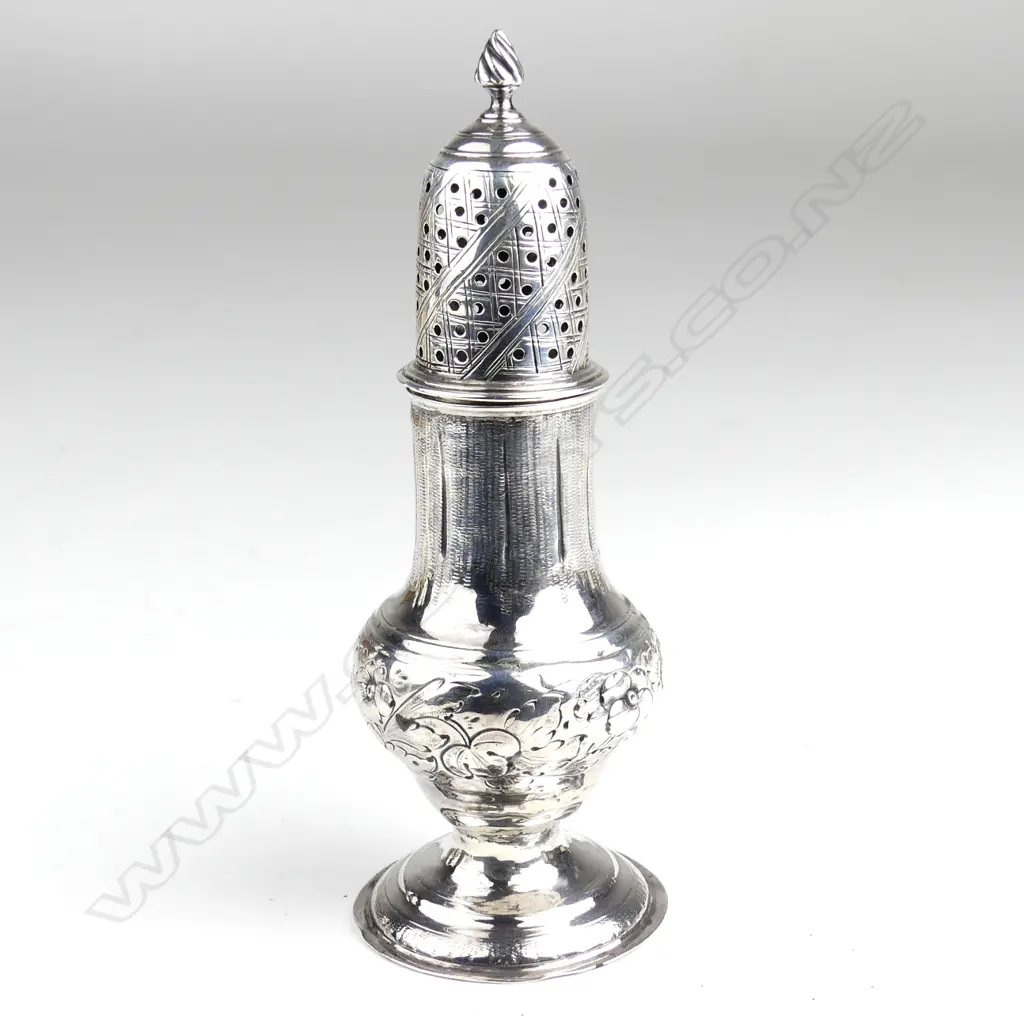 A George III silver sugar caster Image 1++