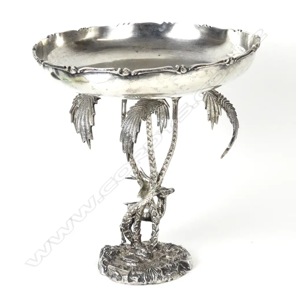 A c.1900 large silver plate table centrepiece Image 1++