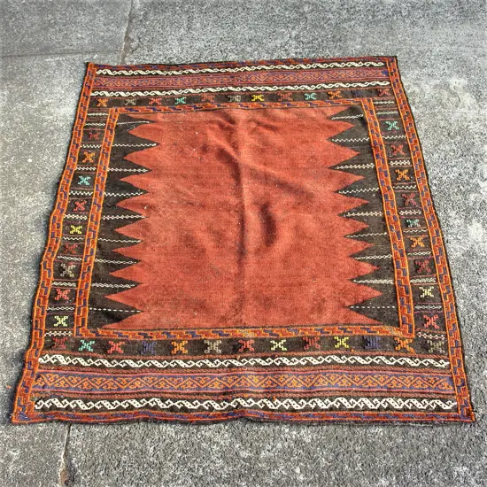 A vintage Afghanistan Baluch Sofreh kilim