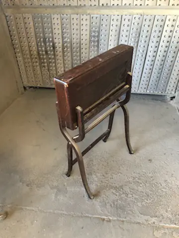 A late 19thc campaign folding desk Image 1++