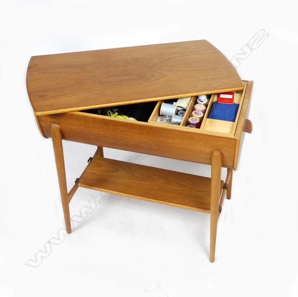 A Danish mid-century teak worktable Image 1++
