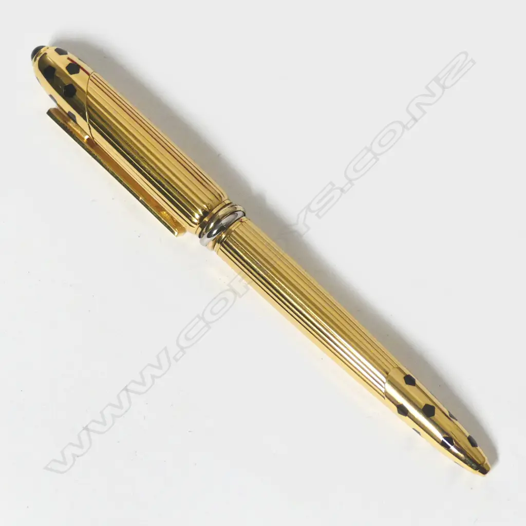 An as new Cartier gold plated Panthère ball-point pen Image 1++