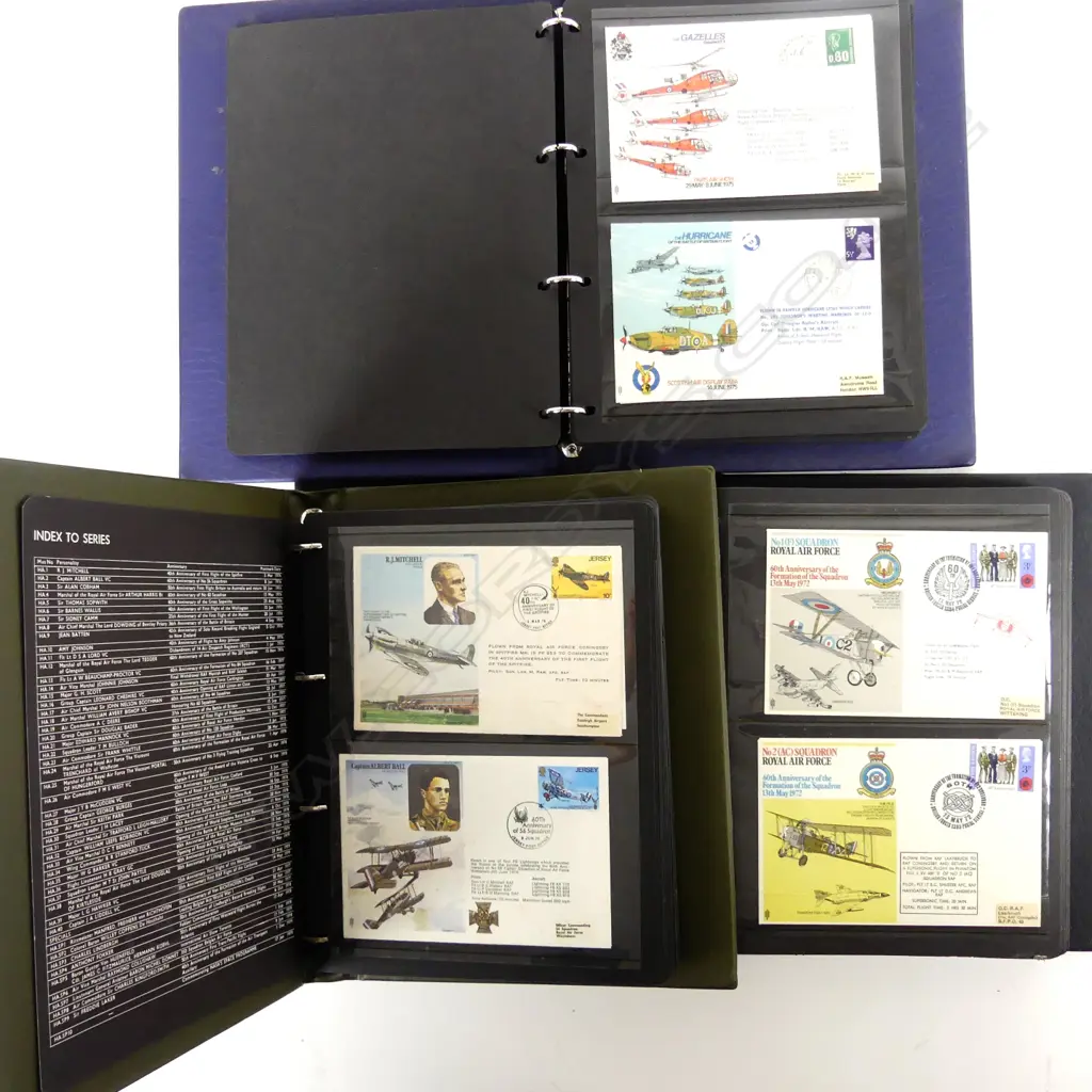 Three folders of R.A.F. First Day Covers Image 1++