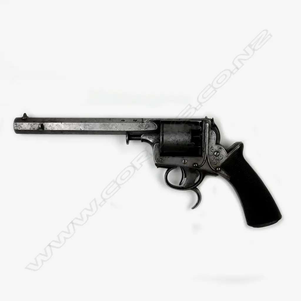 A scarce 2nd Model Tranter's Patent self-cocking percussion revolver with New Zealand history Image 1++