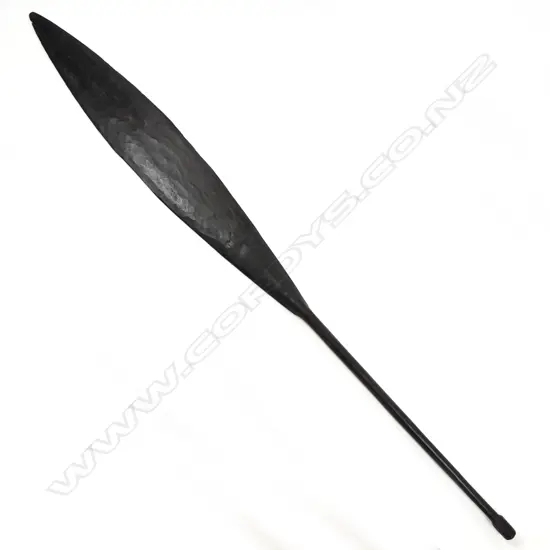A 19thC Maori hoe (canoe paddle)
