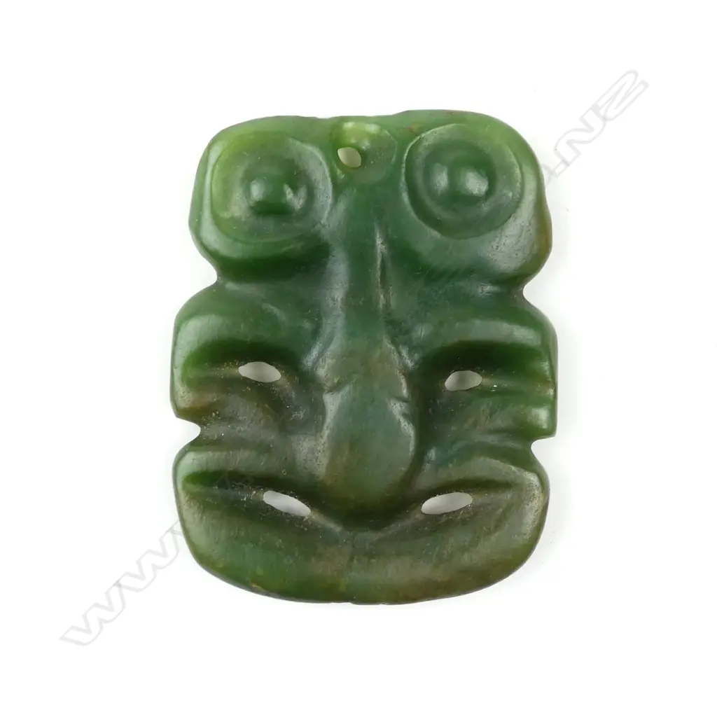A pre-European Maori pounamu hei tiki Image 1++