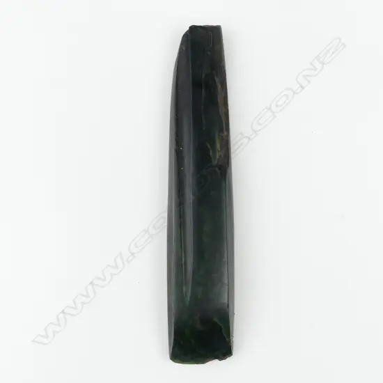 An early Maori nephrite toki (greenstone adze)
