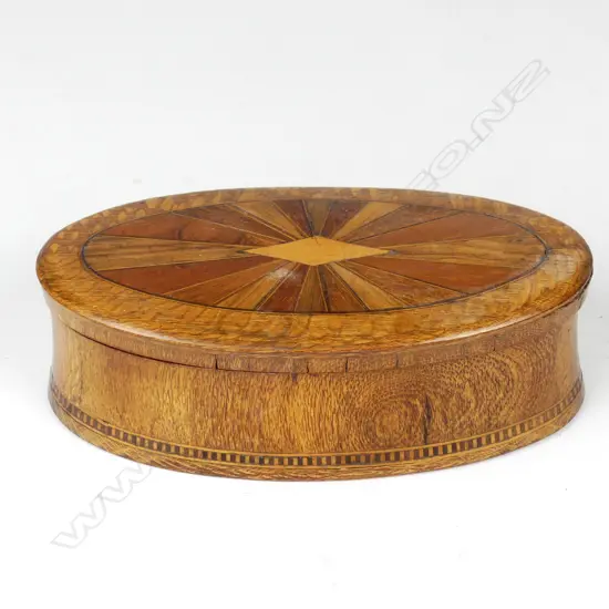 A small inlaid William Norrie dressing table box