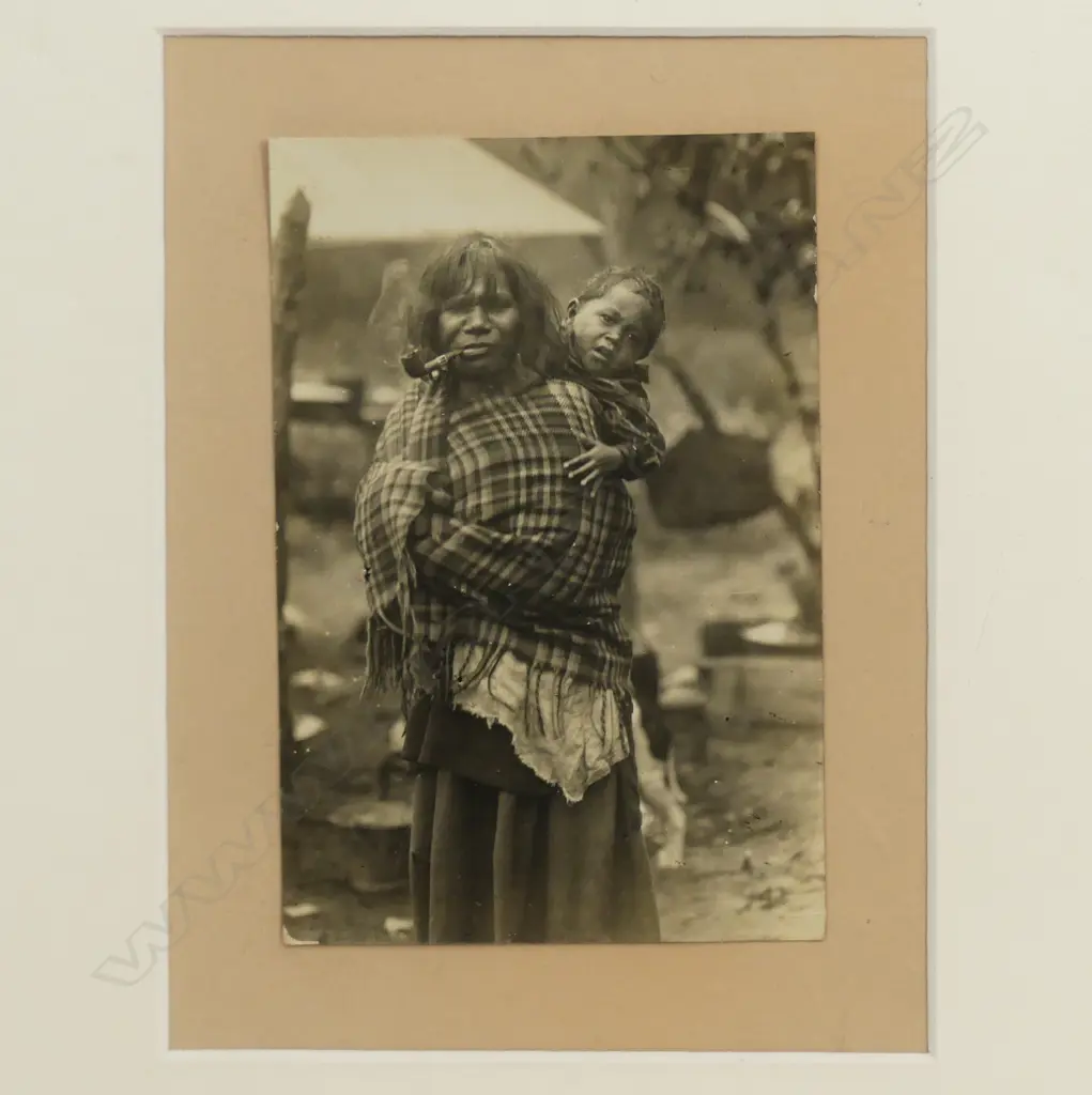 A photograph of Maori woman and child Image 1++