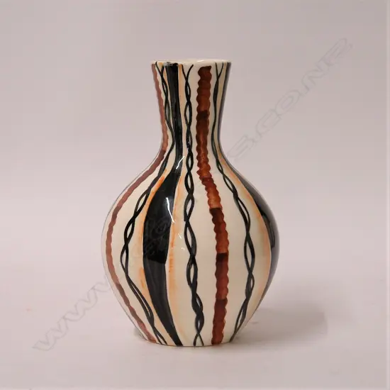 Crown Lynn 'Hand Crafted' vase