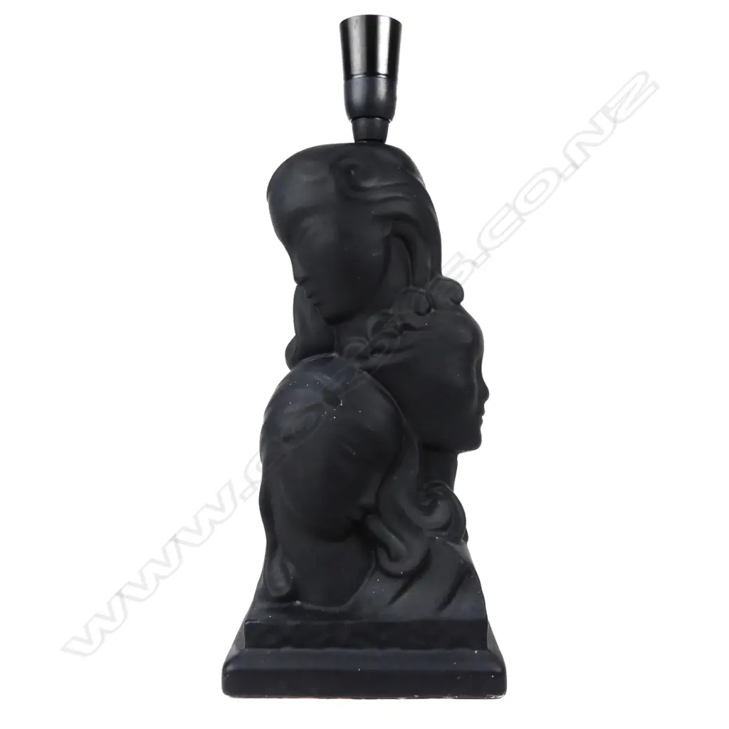 A Crown Lynn 'Three Faces of Eve' table lamp base Image 1++