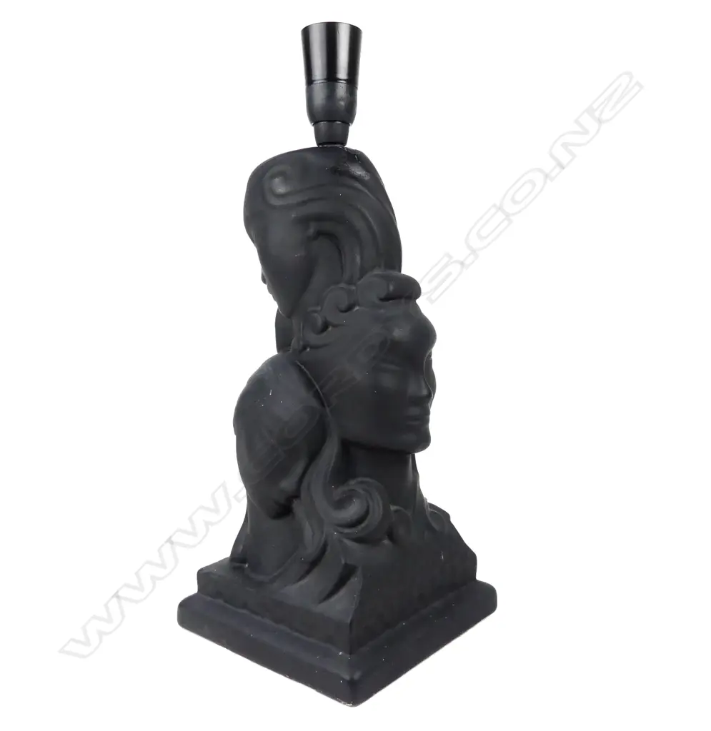 A Crown Lynn 'Three Faces of Eve' table lamp base Image 1++