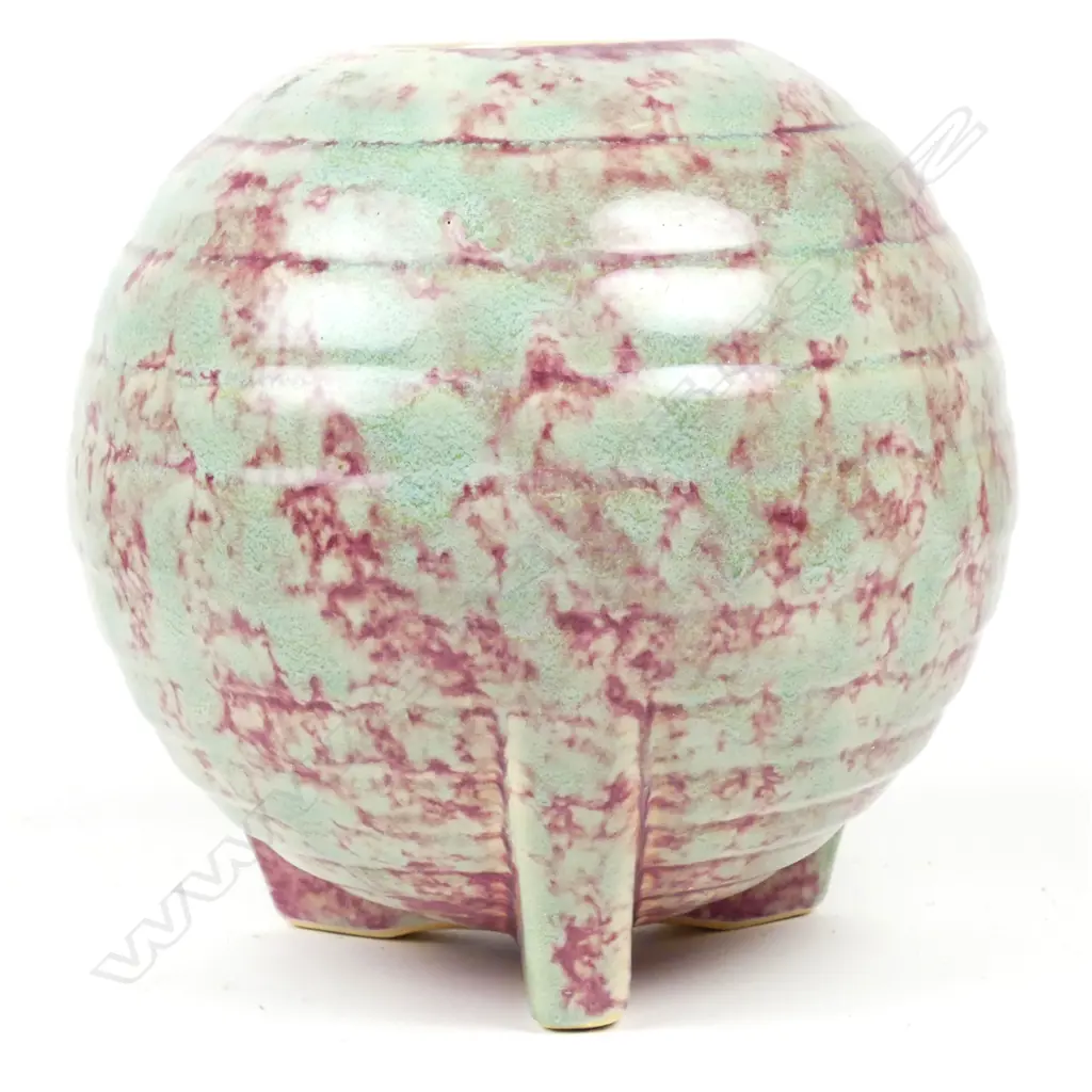 An early Crown Lynn/Ambrico banded spherical vase Image 1++