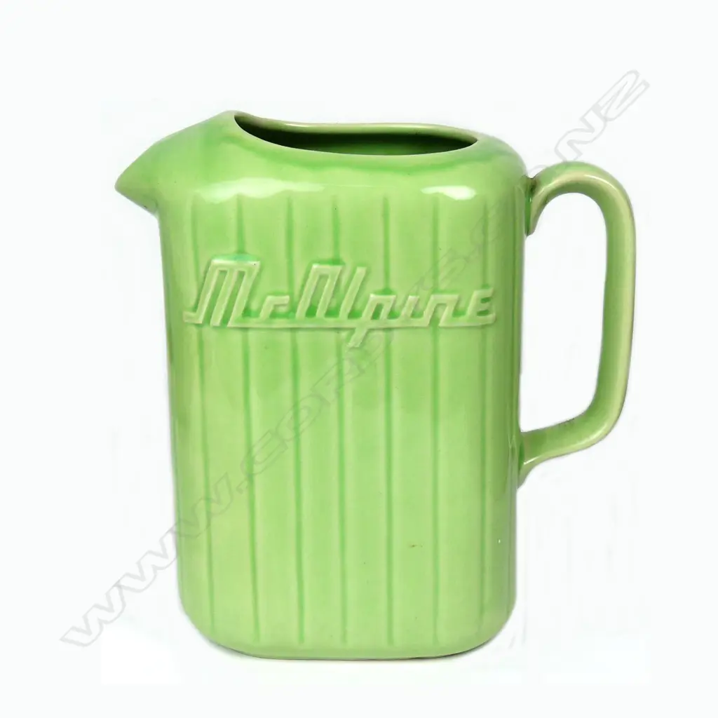 A Crown Lynn lime green McAlpine refrigerator jug Image 1++