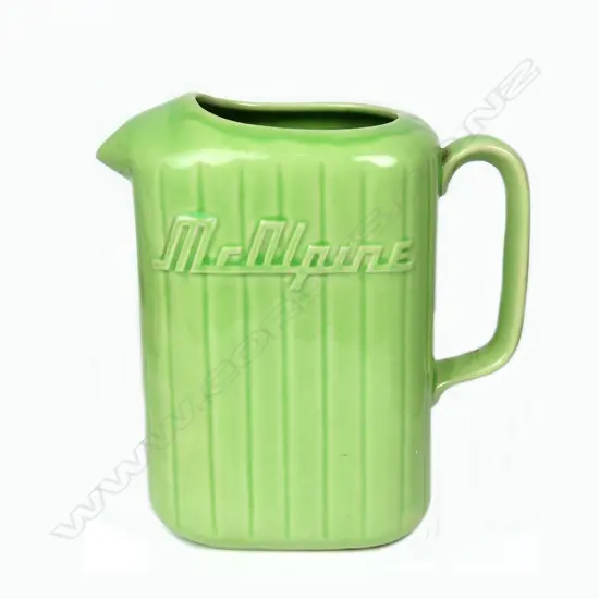 A Crown Lynn lime green McAlpine refrigerator jug