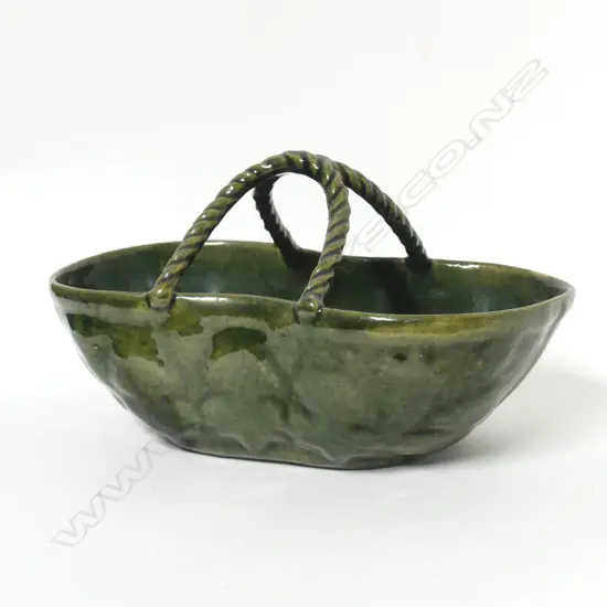 A Luke Adams pottery basket