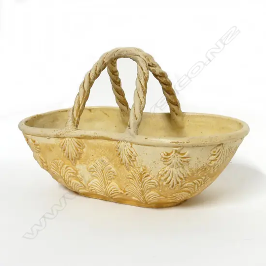 A Luke Adams pottery basket