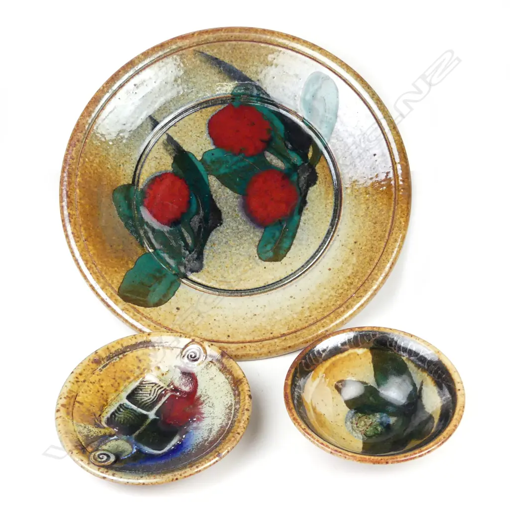 Three Mike O'Donnell pottery items Image 1++
