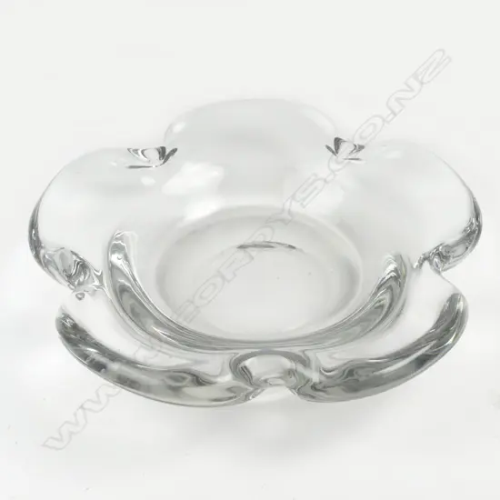 A heavy Daum crystal bowl