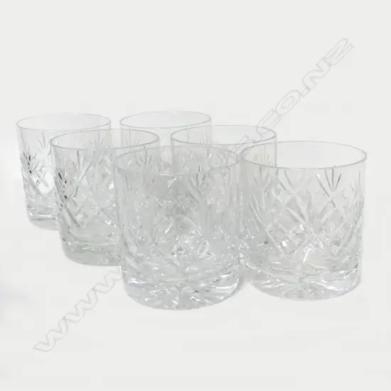 Six Waterford crystal tumblers