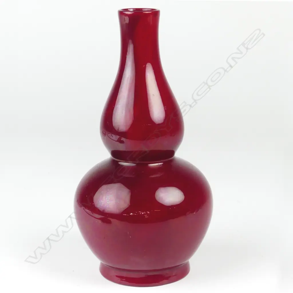 A Bernard Moore double gourd vase Image 1++